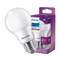 LED žárovka LED E27 A60 4.2W = 40W 470lm 4000K Neutrální Bílá PHILIPS PHICLAJ1026