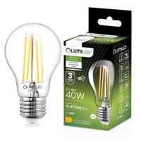 LED žárovka LED E27 A60 4W = 40W 470lm 4000K Neutrální bílá 360° Filament LUMILED