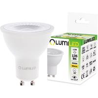 LED žárovka LED GU10 1,5W = 15W 135lm 3000K Teplá bílá 36° LUMILED