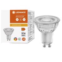 LED žárovka LED GU10 4,7W = 50W 350 lm 4000K Neutrální bílá 36° CRI90 Stmívatelná skleněné LEDVANCE Superior