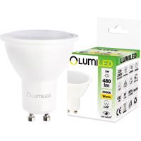 LED žárovka LED GU10 5W = 35W 470lm 3000K Teplá bílá 120° LUMILED