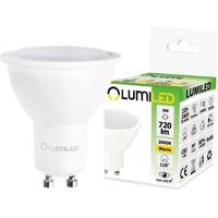 LED žárovka LED GU10 8W = 70W 720lm 3000K Teplá bílá 120° LUMILED