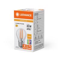 LED žárovka LED P45 E27 4.2W = 40W 470lm 2700K Teplá Bílá FILAMENT stmívatelné LEDVANCE