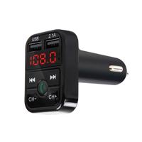 LED21 FM Transmiter Adaptér Bluetooth 5.0 vysílač 2xUSB MicroSD Černý B2-BLACK