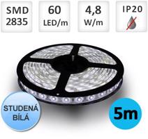 LED21 LED pásek 5m 4,8W/m 60ks/m 2835 Studená bílá ST4702