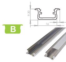 LEDLabs Hliníkový profil LUMINES B zápustný 3m pro LED pásky, hliník LMB31