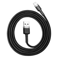 Lightning USB kabel Baseus Cafule 2,4A 0,5 m (šedý/černý) 020109