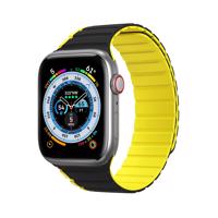 Magnetický řemínek Apple Watch SE, 9, 8, 7, 6, 5, 4, 3, 2, 1 (41, 40, 38 mm) Dux Ducis (verze LD) - černožlutý 6934913027844