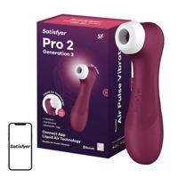 Masážní přístroj na klitoris Satisfyer Pro 2 Generation 3 s aplikací (červený)