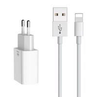 Mcdodo CH-6720 (EU) Lightning 1m Cestovní sada dvojité nabíječky USB (bílá)