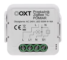 Modul relé OXT 1 obvod měření 16A ZigBee TUYA