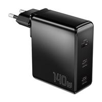 Nabíječka, Essager, ECT2CA-MQB01-Z, 2xUSB-C, USB-A, 140W (černá) 066686