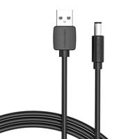 Napájecí kabel USB 2.0 na DC 5,5mm Barrel Jack 5V Vention CEYBD 0,5 m (černý)