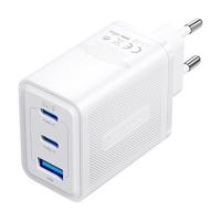 Nástěnná nabíječka, Vention, FERW0-EU, 2xUSB-C, USB- A, 65W/65W/30W, GaN (bílá)