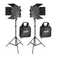 Neewer 660 Bi Color LED studio set, dvě 40W 3200-5600K lampy + stativy + brány