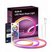 Neon RGBIC 24W 12V IP67 Dálkové ovládání 5m WiFi TUYA