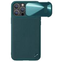 Nillkin CamShield Leather S Case Pouzdro na iPhone 14 Pro Max s krytem fotoaparátu zelené 6902048249769