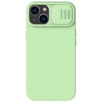 Nillkin CamShield Silky Silicone Case Pouzdro na iPhone 14 Plus s krytem fotoaparátu zelené 6902048249318