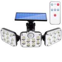 NNLED Reflektor solární svítidlo 138x LED 10W 480lm Studená bílá čidlo pohybu IP65 + Ovladač LVTSOL0180