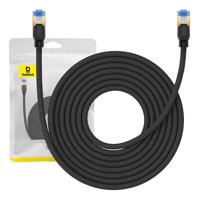 Opletený síťový kabel Cat 7 Baseus Ethernet RJ45, 10Gb/s, 8 m (černý) 054574