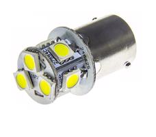 OPTICON LED auto žárovka LED BA15S 10-30V 8 SMD 5050 Studená bílá 12V