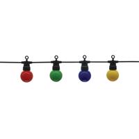 Optonica bílé Outdoor String Light Colorful Bulbs 10pc