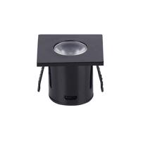 Optonica LED Cabinet Light - 1W čtvercové - Černá Body 3298