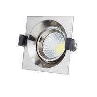 Optonica LED COB Stropní svítidlo čtvercové Inox Build-In 3223