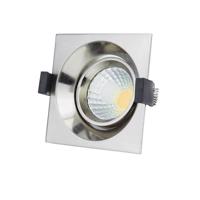 Optonica LED COB Stropní svítidlo čtvercové Inox Build-In 3225