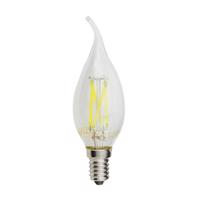 Optonica LED Filament Candle Žárovka C35T E14 4W Studená bílá