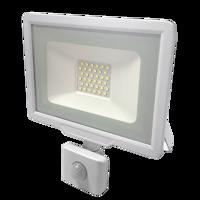 Optonica LED reflektor CITY LINE PIR bílý 50W SMD2835 PIR 4000lm SLIM Studená bílá FL5939