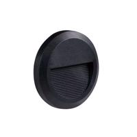 Optonica Svítidlo fasádní LED Step Light Round Black 2W, 230V Neutrální bílá WL7504