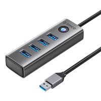 Orico PDD4U USB na 4x USB 3.0 adaptér Rozbočovač (šedý) 067644