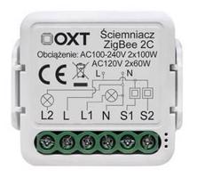 OXT mini modul stmívače 2 obvody ZigBee TUYA