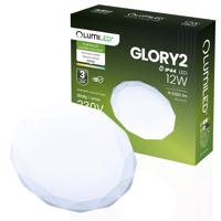 Plafon LED Svítidlo stropní přisazené 12W IP44 kruhové GLORY 2 DIAMENT 26cm LUMILED