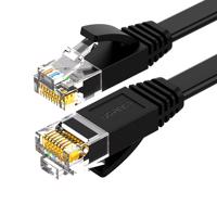 Plochý kabel Ugreen LAN Ethernet Cat. 6 5m černý (NW102) 6957303851768