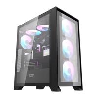 Počítačová skříň Darkflash DRX70 GLASS (černá) + 4 RGB ventilátory