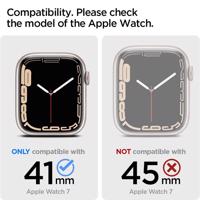 Pouzdro Spigen Ultra Hybrid pro Apple Watch 7 / 8 / 9 (41 mm) - průhledné šedé 8809811861686