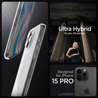 Pouzdro Spigen Ultra Hybrid pro iPhone 15 Pro - čiré matné 8809896750394