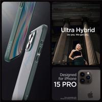 Pouzdro Spigen Ultra Hybrid pro iPhone 15 Pro - tmavě zelené 8809896750417