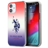 Pouzdro U.S. Polo Assn. Gradient Pattern Collection pro iPhone 12 mini - červené a modré 3700740486849