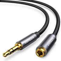 Prodlužovací kabel Ugreen 3,5 mm mini jack AUX 3 m stříbrný (10595) 6957303815951