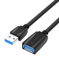 Prodlužovací kabel USB 3.0 samec - samice USB, Vention 1 m (černý)