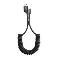 Pružinový kabel USB na USB-C Baseus Spring 1m 2A (černý) 018147