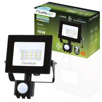 Reflektor LED ZUNA2 10W 900lm 6500K IP44 černá čidlo Pohybu LUMILED LUMNAS1057