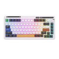 Royal Kludge KZZI K75 pro RGB bezdrátová mechanická klávesnice, Moment Switch (černobílá)