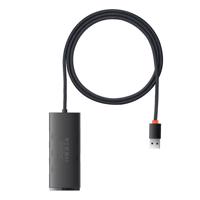 Rozbočovač 4 v 1 řady Baseus Lite USB na 4x USB 3.0 1m (černý) 033094