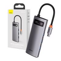 Rozbočovač 5v1 Baseus Metal Gleam Series, USB-C na 3x USB 3.0 + HDMI + USB-C PD 026230