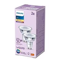 Sada 2x LED žárovka LED GU10 Reflektor 4.6W = 50W 355lm 2700k Teplá bílá PHILIPS PHSECW0022