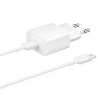 Samsung USB typu C 15W PD AFC síťová nabíječka + kabel USB typu C bílý (EP-T1510XWEGEU) 8806092709904 8806092709904